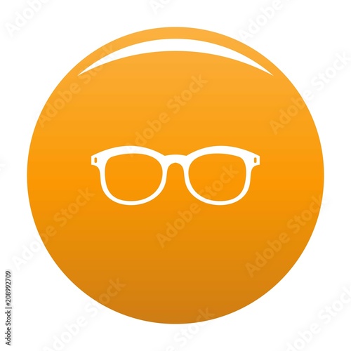 Glasses for myopic icon. Simple illustration of glasses for myopic vector icon for any design orange