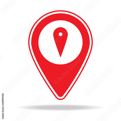 Free Download map pin icon. Element of warning navigation pin icon for mobile concept and web apps. Detailed map pin icon can be used for web and mobile - GFXLoad