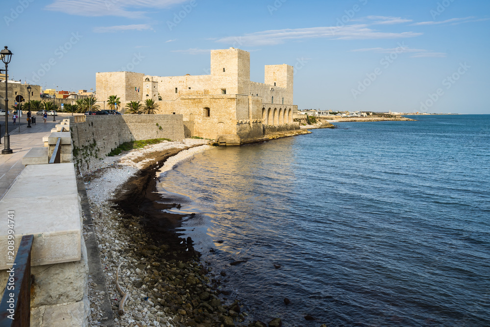 Castle of Trani, built in 13th century under the reign of Frederick II, Apulia, Italy