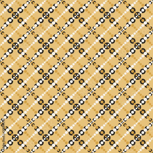 Seamless dots pattern, diogonal crosshatch fabric print, colorful seamless background photo