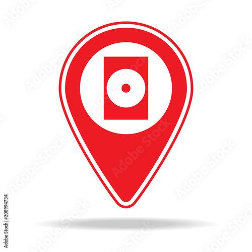 movie rental map pin icon. Element of warning navigation pin icon for mobile concept and web apps. Detailed movie rental map pin icon can be used for web and mobile Free Download movie rental map pin icon. Element of warning navigation pin icon for mobile concept and web apps. Detailed movie rental map pin icon can be used for web and mobile - GFXLoad