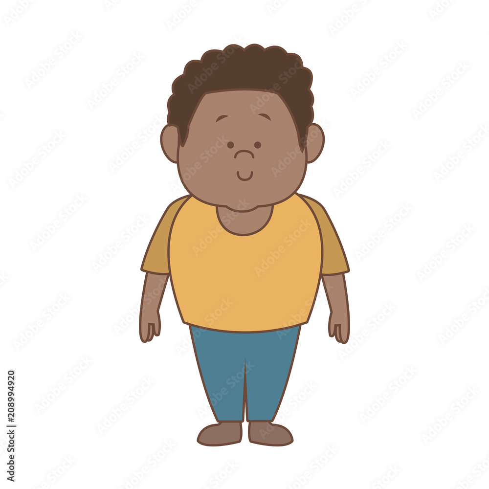 Afro father cartoon vector illustration graphic design