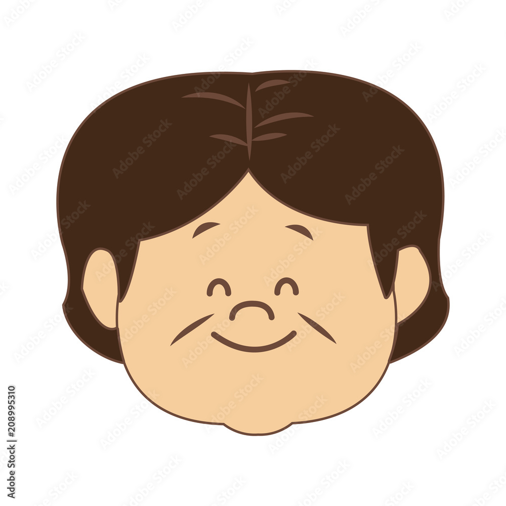 Cute grandmother face cartoon vector illustration graphic design Cute grandmother face cartoon vector illustration graphic design