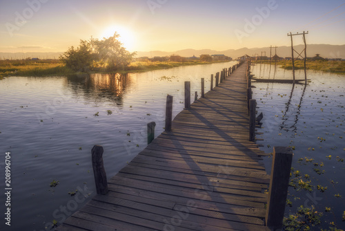 pier at sunset