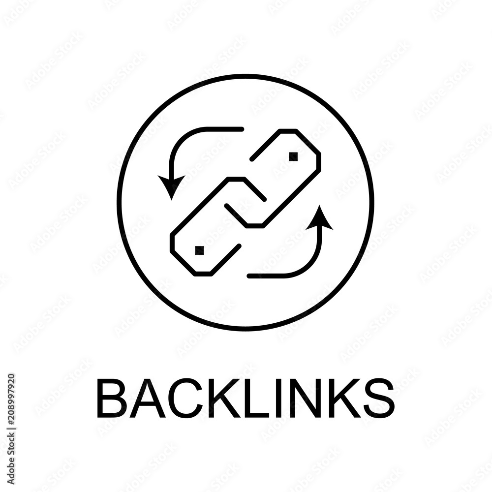 backlinks line icon. Element of seo and web optimization icon with name for mobile concept and web apps. Thin line backlinks line icon can be used for web and mobile backlinks line icon. Element of seo and web optimization icon with name for mobile concept and web apps. Thin line backlinks line icon can be used for web and mobile