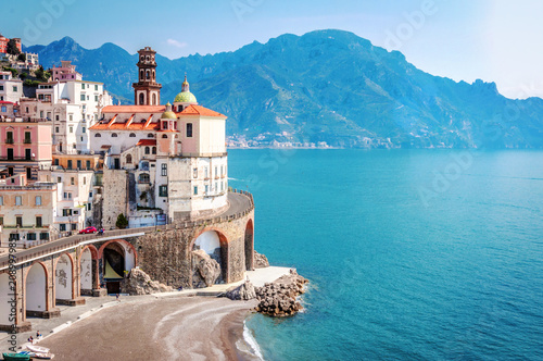 The scenic village of Atrani, Amalfi Coast photo