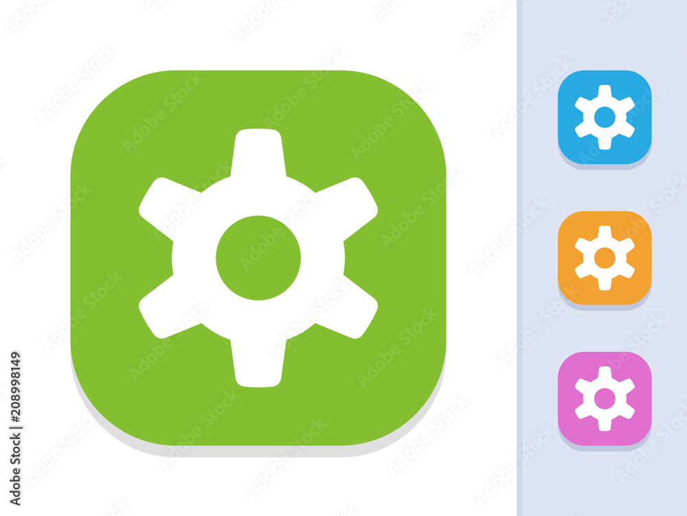 Gear - Square Glyph Buttons Gear - Square Glyph Buttons