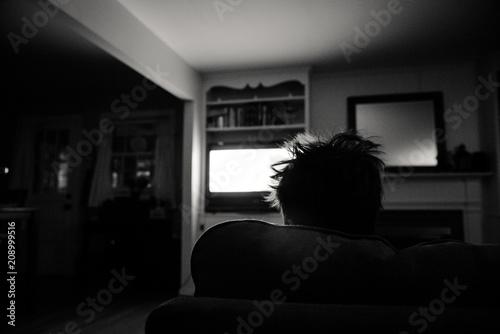 Young Child Watching Television