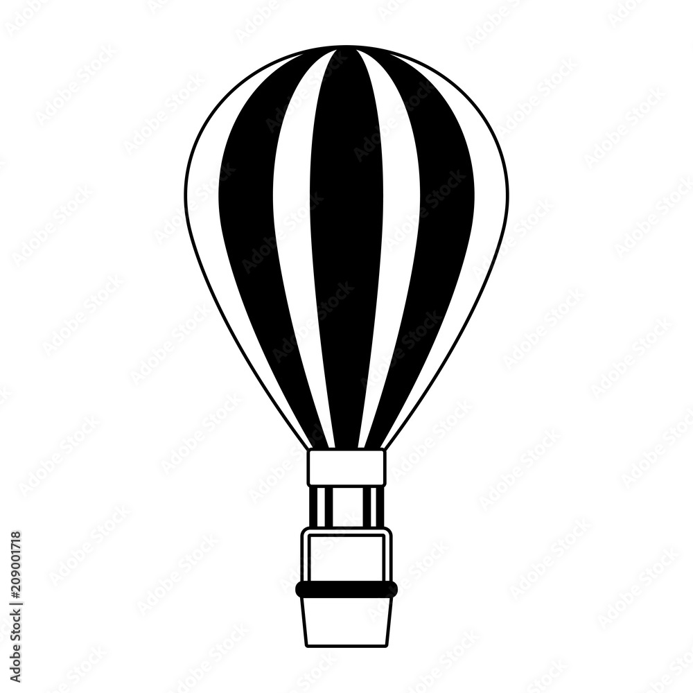 Fototapeta premium Hot air balloon vector illustration graphic design