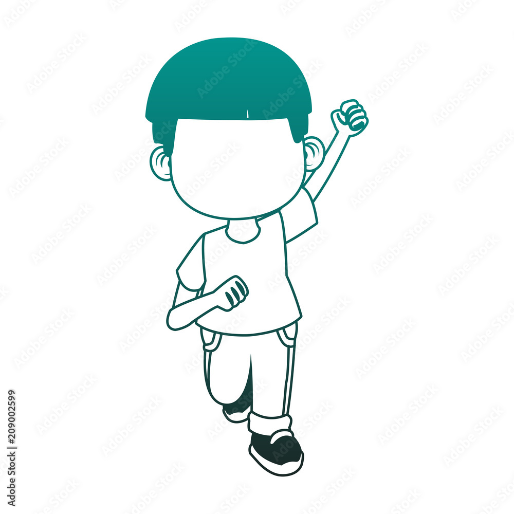 Cute and happy boy cartoon vector illustration graphic design Cute and happy boy cartoon vector illustration graphic design