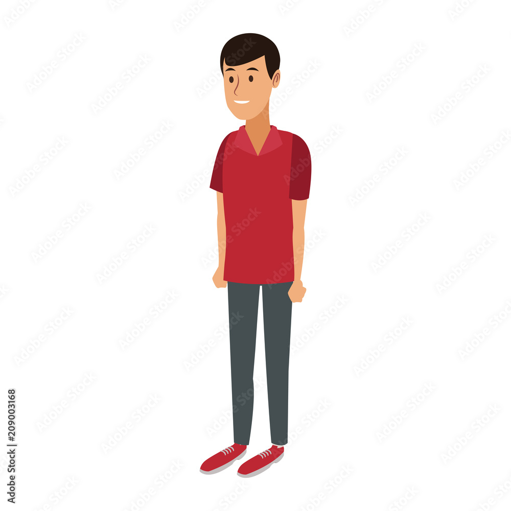 Young man cartoon vector illustration graphic design Young man cartoon vector illustration graphic design