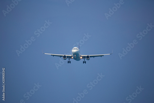 Fototapeta Naklejka Na Ścianę i Meble -  airplane on blue sky