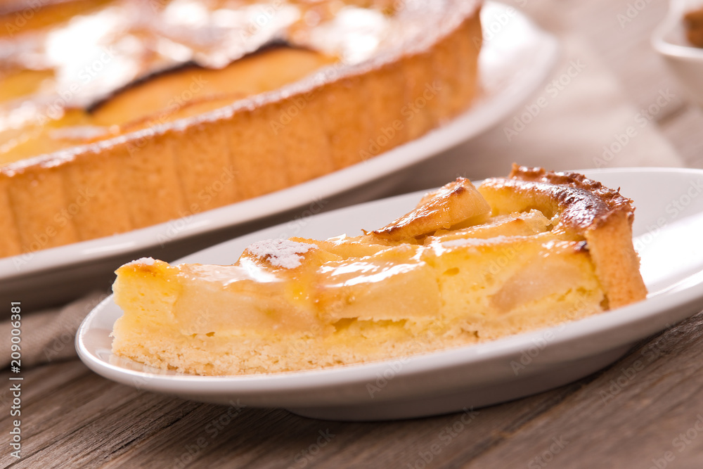 Tarte normande. Tarte normande.