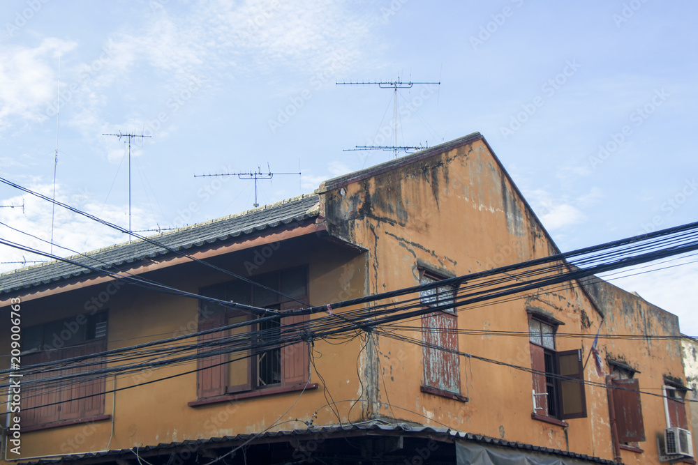 Antennas on rooftops Antennas on rooftops