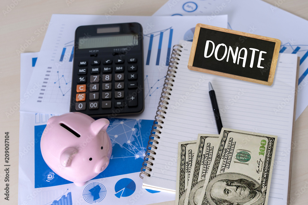 DONATE concept giving and donation Charity Give Help