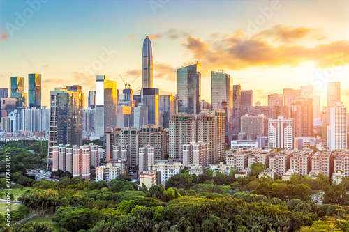 Shenzhen city center skyline