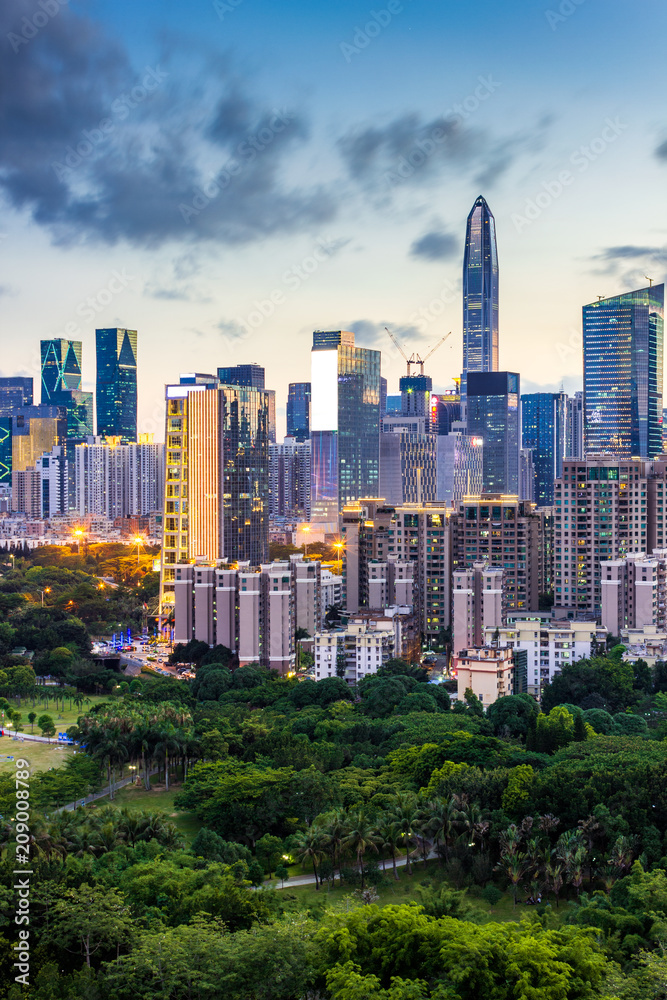 Obraz premium Shenzhen city skyline