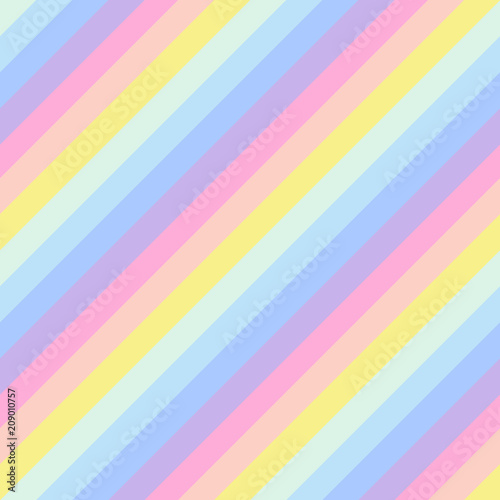 Geometric striped background, pastel rainbow spectrum colors. LGBTQ colors. Abstract geometric striped seamless pattern, rainbow stripes. Vector illustration. Colorful wave, wavy LGBT flag.