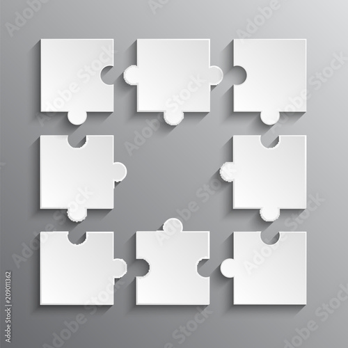 Infografic Puzzle Pieces - JigSaw. Puzzle.