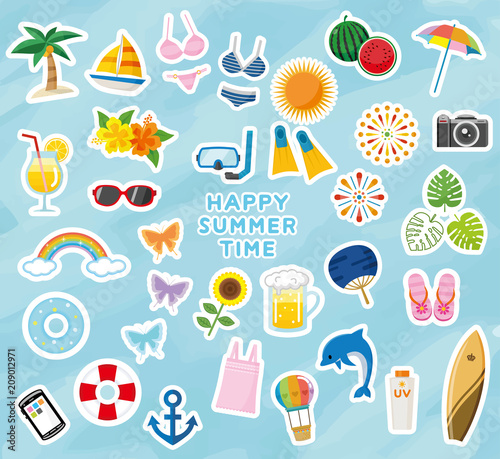 夏　アイコンセット