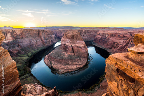 Horseshoe Bend at Sunset Arizona