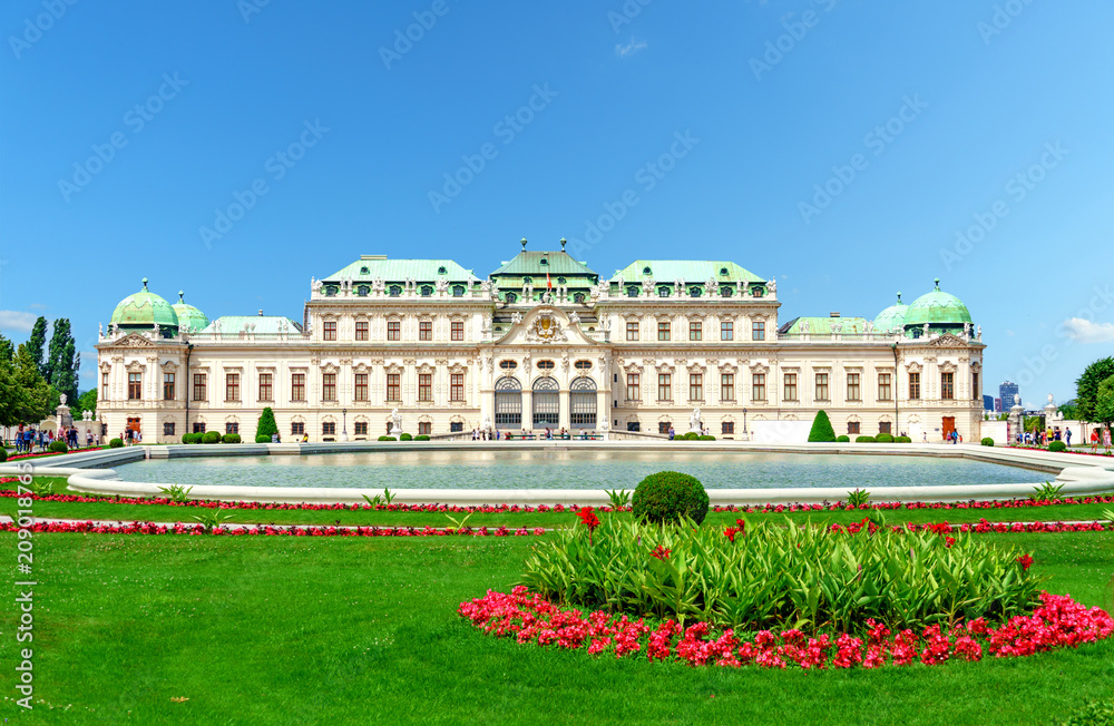 Schloss Belvedere in Wien - obrazy, fototapety, plakaty 
