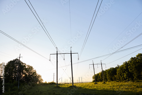 power lines outdoor