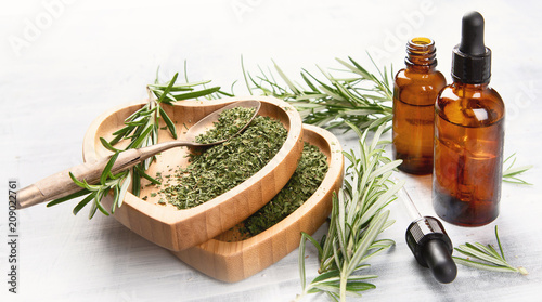 Natural rosemary essential oil