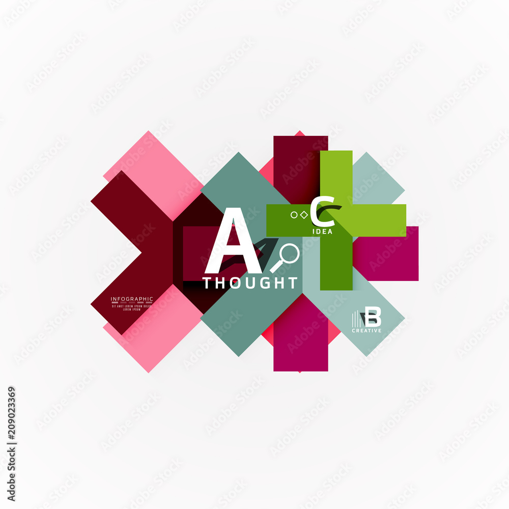 Geometric design abstract option infographics Geometric design abstract option infographics