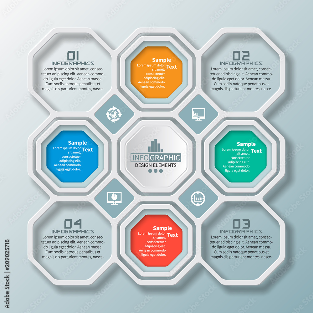 Abstract 3D Paper Infographics Abstract 3D Paper Infographics