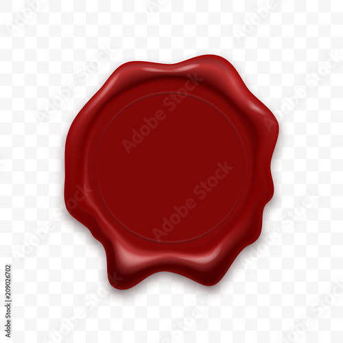 Stamp wax seal vector sealing retro label