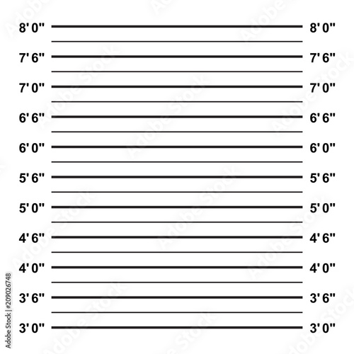 Police mug shot vector lineup background