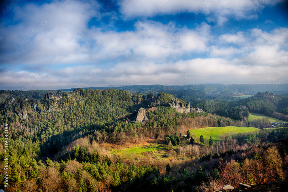 Fototapeta premium Elbsandsteingebirge