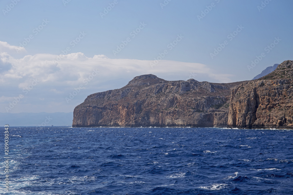 Coastline near the island of Gramvousa,Crete,Greece