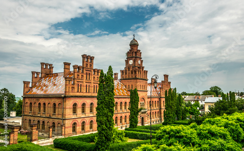 Ancient church and the residence of Metropolitan Bukovina in the city of Chernivtsi, Ukraine