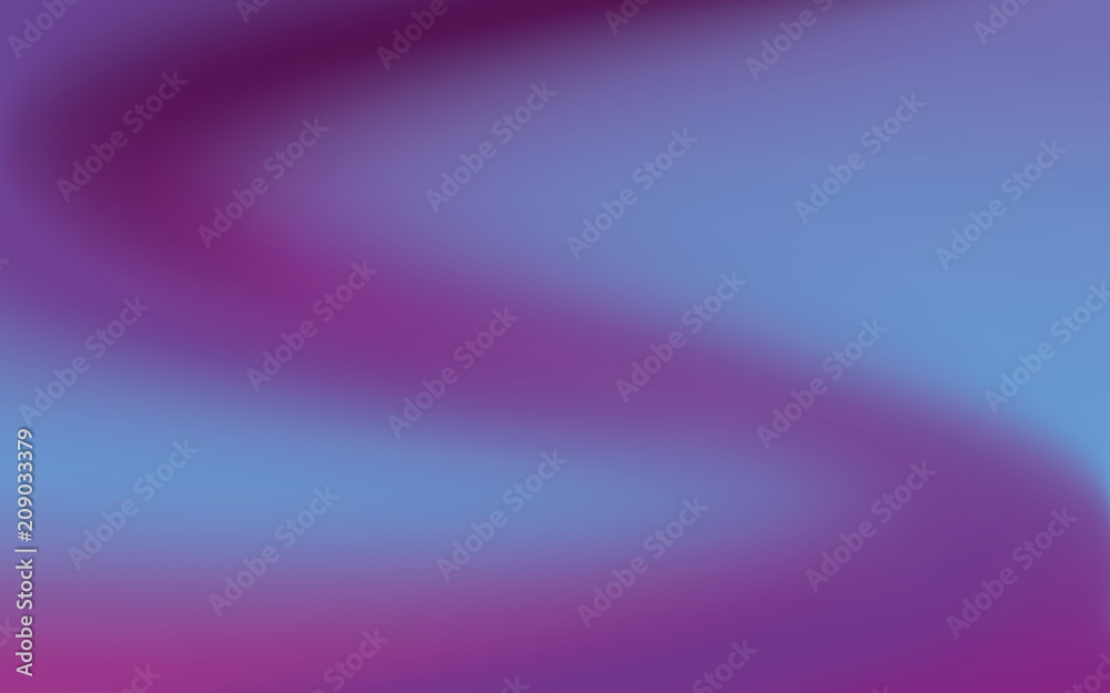 Wavy gradient background. Color, ultraviolet smoke. A blurred pattern. Bright backdrop Vector illustration