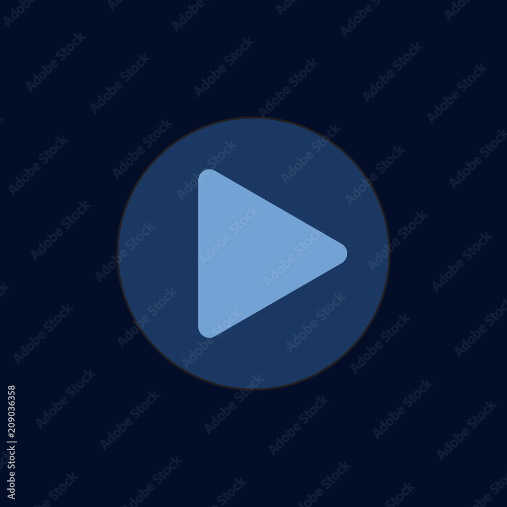 Button Play Vector Template Design Illustration Button Play Vector Template Design Illustration