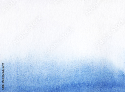 Textured paper with gradient from light to bright blue. Hand drawn background.