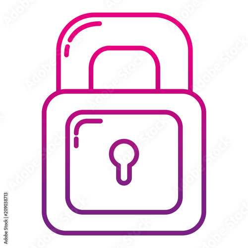 degraded line security padlock object and protect element