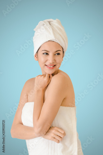 Beautiful portrait spa woman youth and Skin Care Concept