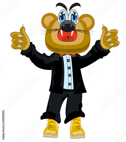 Monster in suit