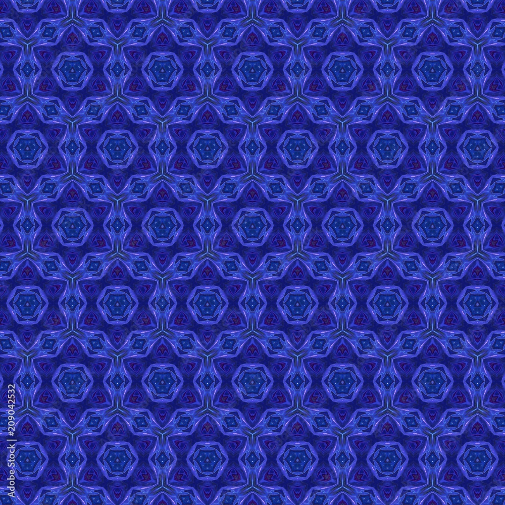 Seamless pattern background. Symmetric vintage fabric texture. Decor for design trendy fashion clothes, textile and print. High resolution desktop wallpaper. Template for hand made products decoration