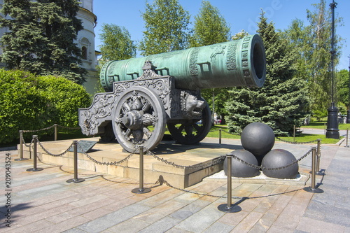 Tsar Cannon in Moscow Kremlin, Russia