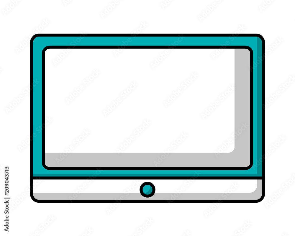 tablet computer device wireless digital image vector illustration