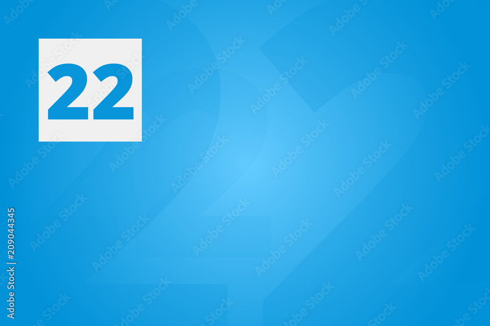 22 - Number twenty-two 22 - Number twenty-two