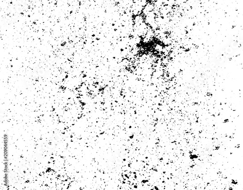 Black paint stains overlay vector texture. Ink blots isolated on white background.