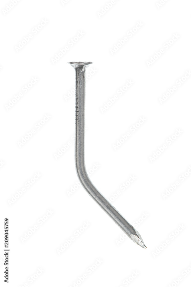 metal nail isolated on white background with clipping path metal nail isolated on white background with clipping path