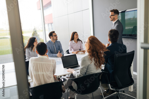 Group of business people collaborating in office