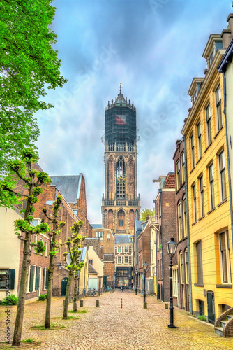 View of the Dom Tower of Utrecht  the Netherlands