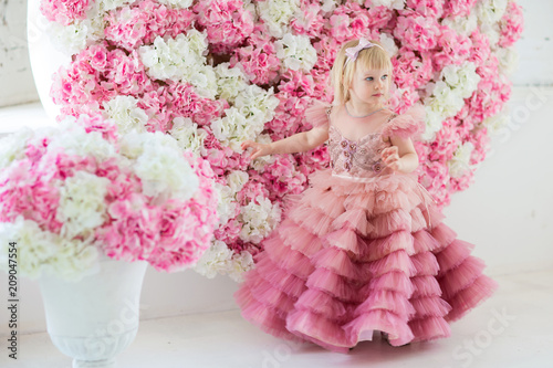 Fototapeta Naklejka Na Ścianę i Meble -  baby in a beautiful dress